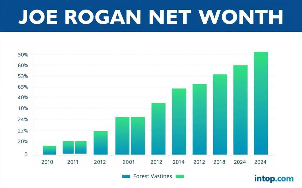 Graph Showing Joe Rogan's Net Worth Growth From 2010 To 2024 Graph Showing Joe Rogan's Net Worth Growth From 2010 To 2024
