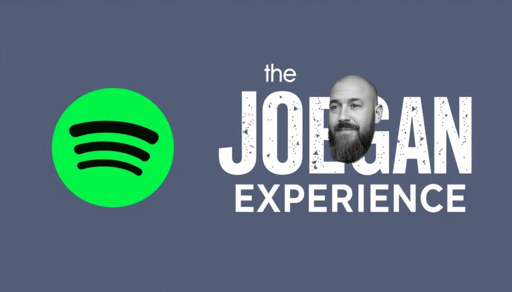 Spotify Logo Alongside The Joe Rogan Experience Logo Spotify Logo Alongside The Joe Rogan Experience Logo